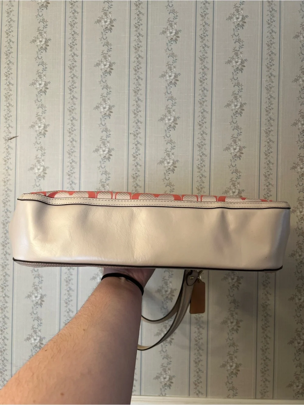 Coach Poppy Signature C Dot Hallie Tote